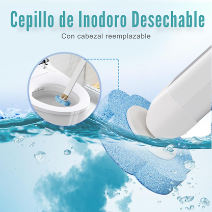 Kit Cepillo Inodoro Desechable 30 Unidades con Soporte